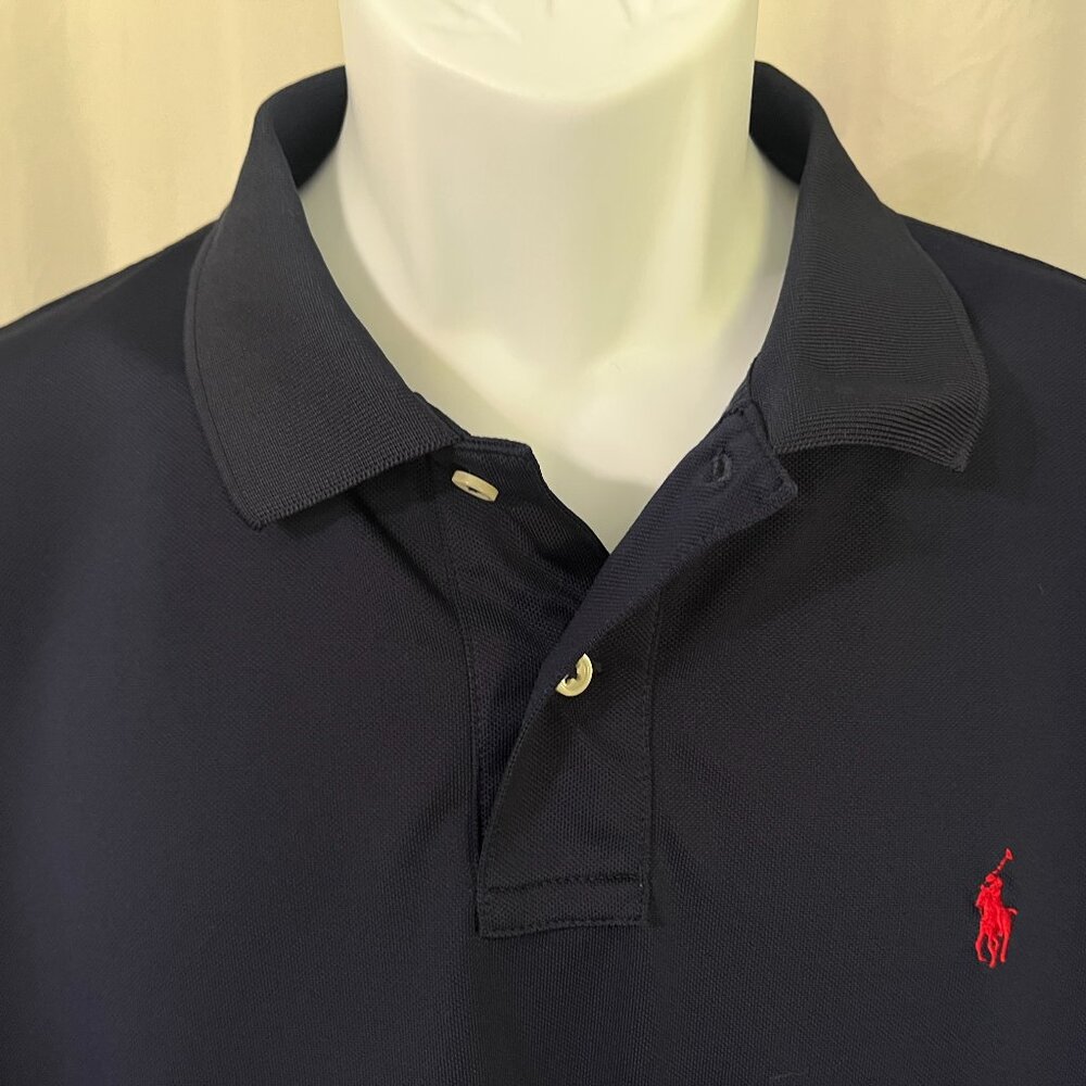 ⛳ Polo Ralph Lauren Performance Men’s Navy/Red Stretch Golf Polo XL ⛳